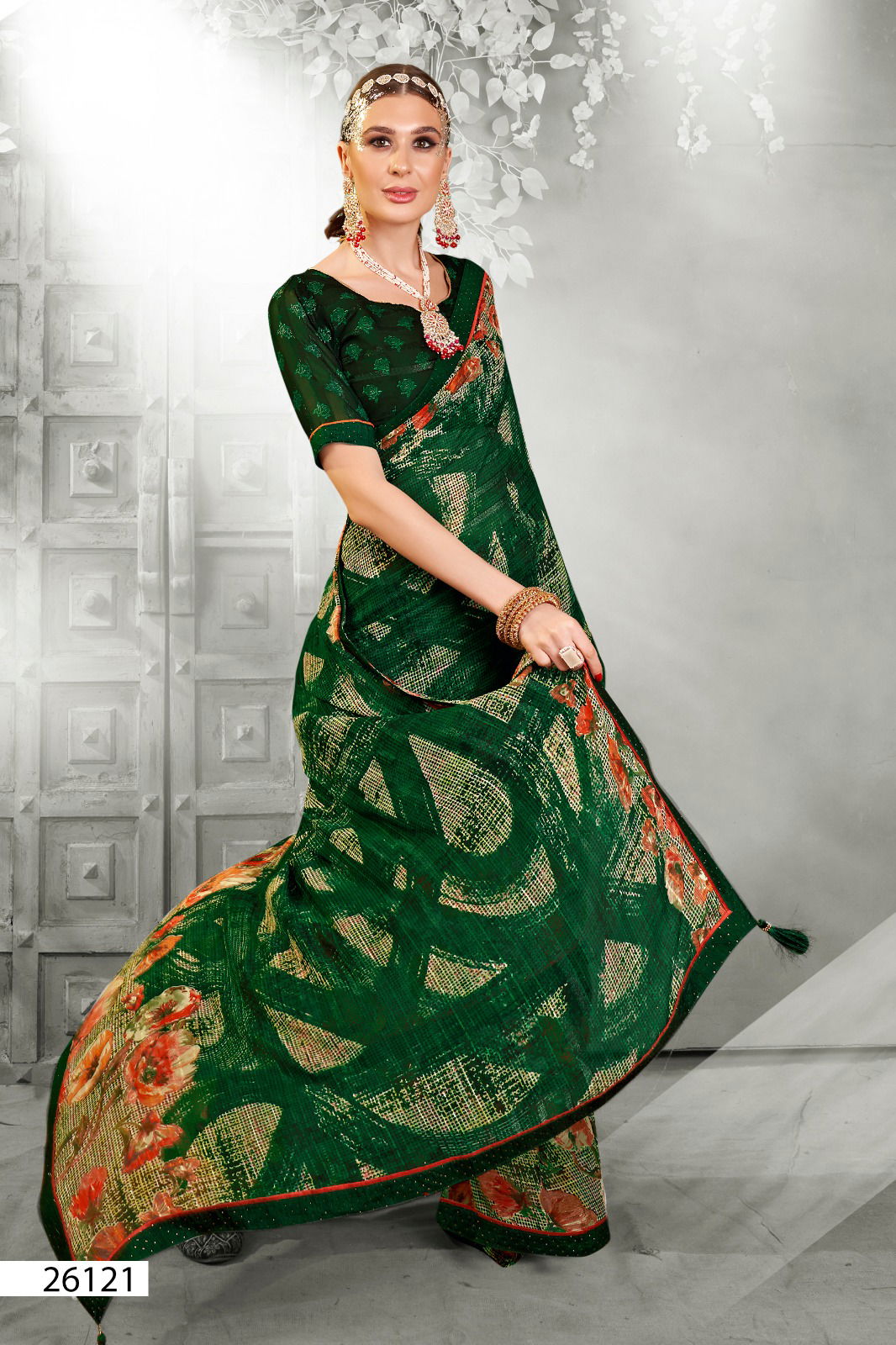 Priyanshi By Vallabhi Readymade Blouse Georgette Sarees Wholesale Online
